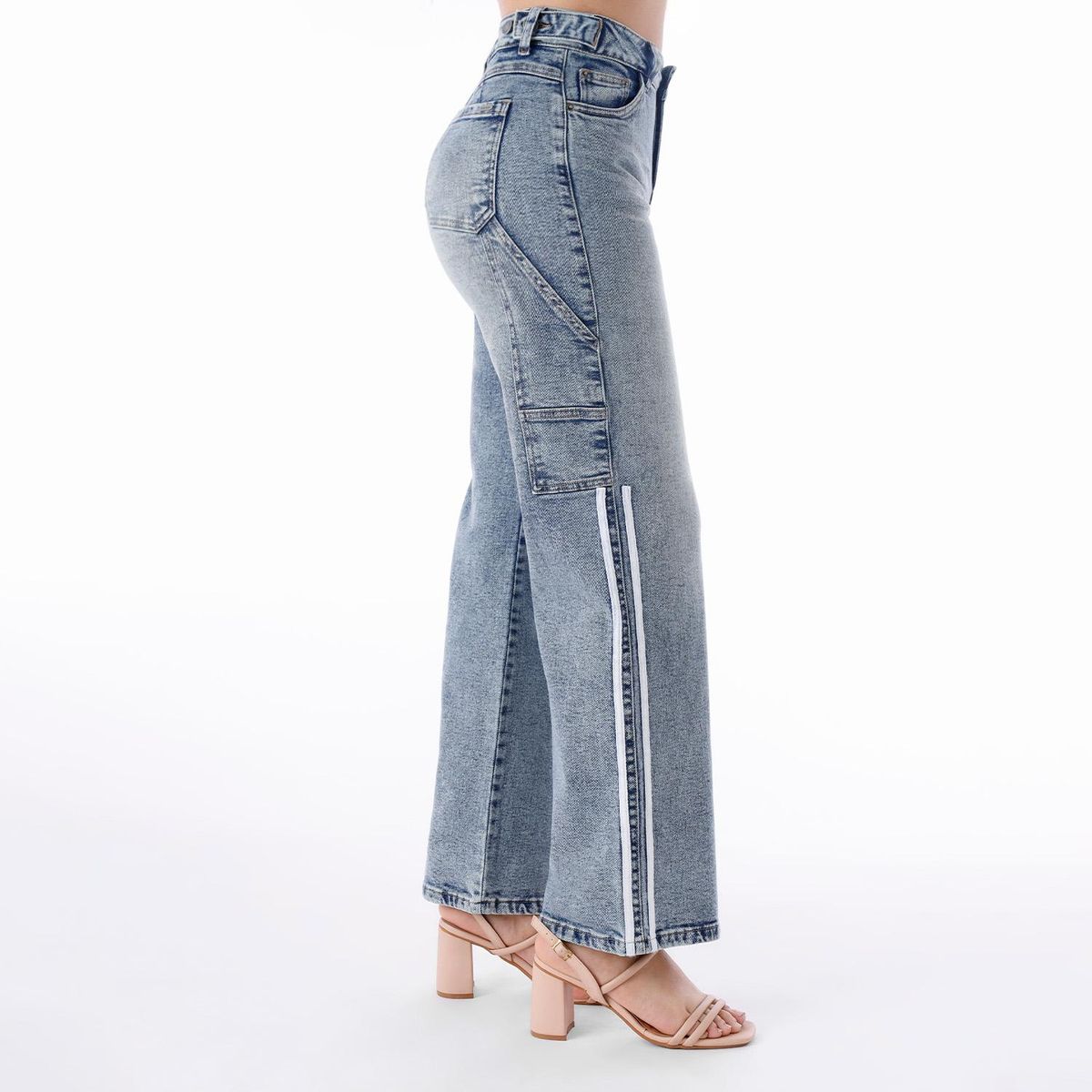 KANSAS - Jean Palazzo Algodón Mujer Kansas