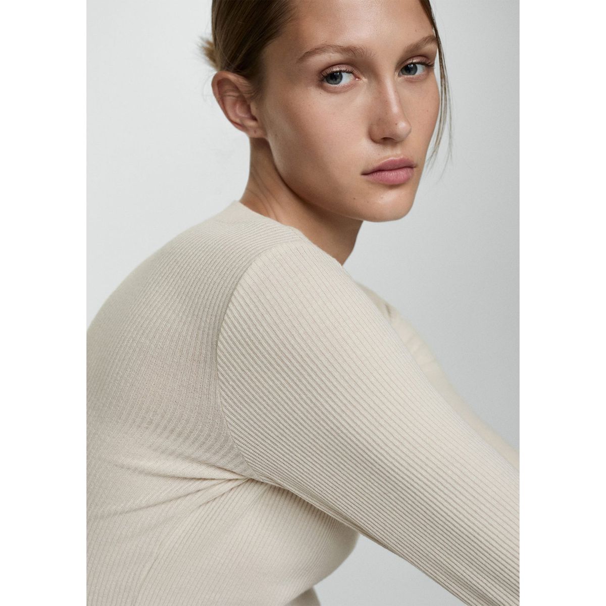 MANGO - Polo Manga Larga Mujer Mango