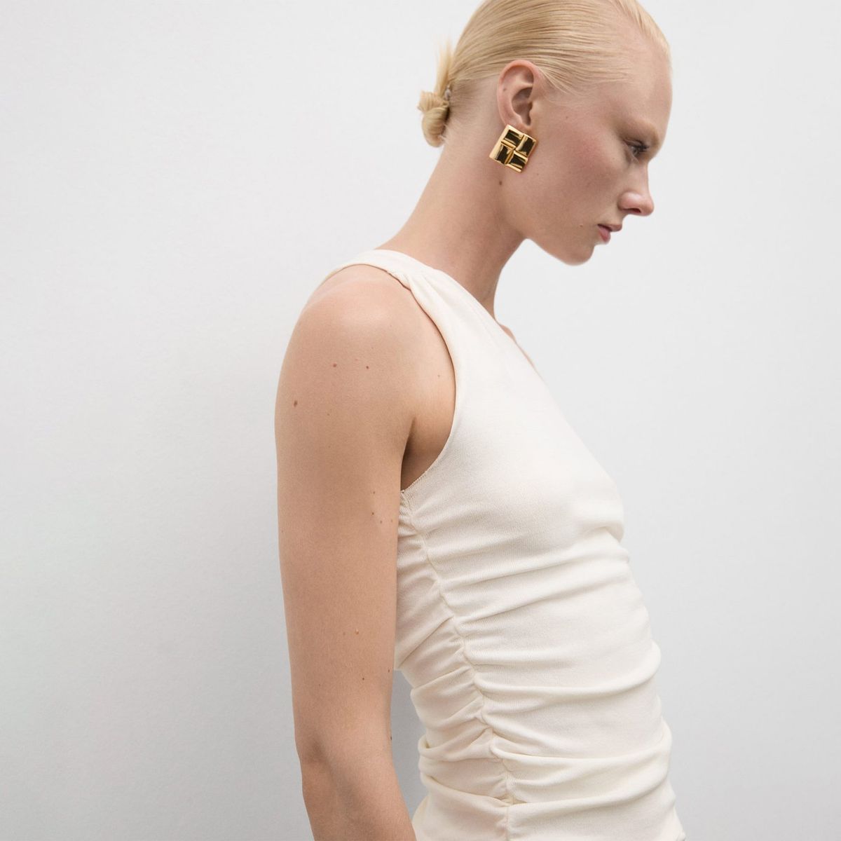 MANGO - Top Sin Mangas Mujer Mango