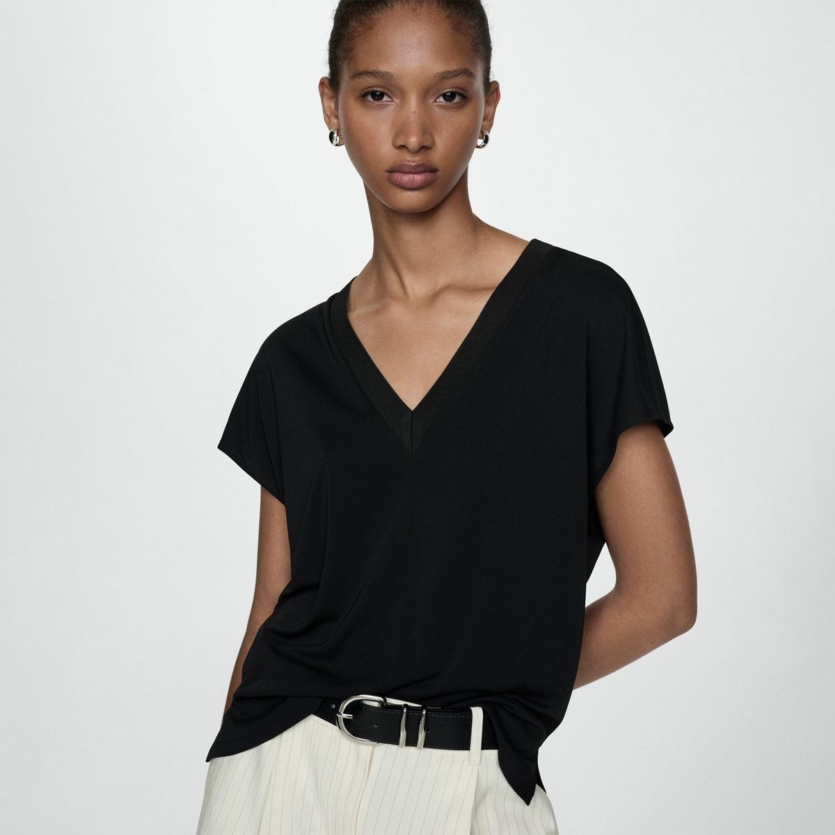 MANGO - Polo Manga Corta Mujer Mango