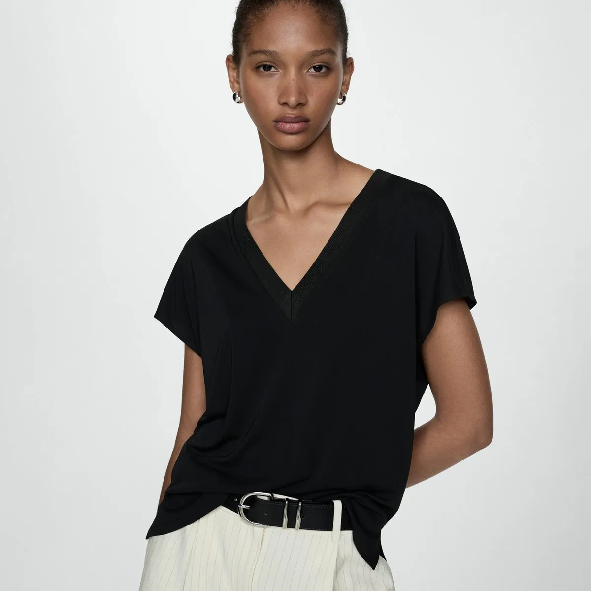 MANGO - Polo Manga Corta Mujer Mango