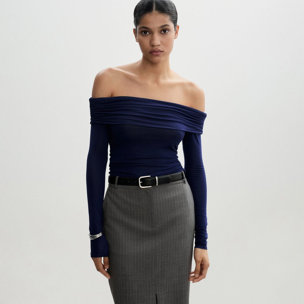 MANGO - Polo Manga Larga Mujer Mango