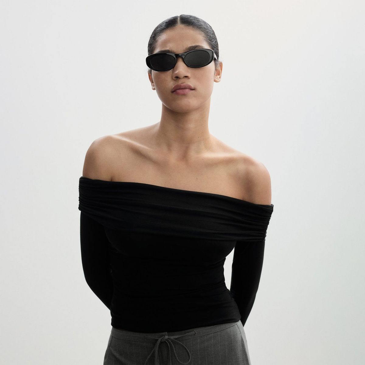 MANGO - Polo Manga Larga Mujer Mango