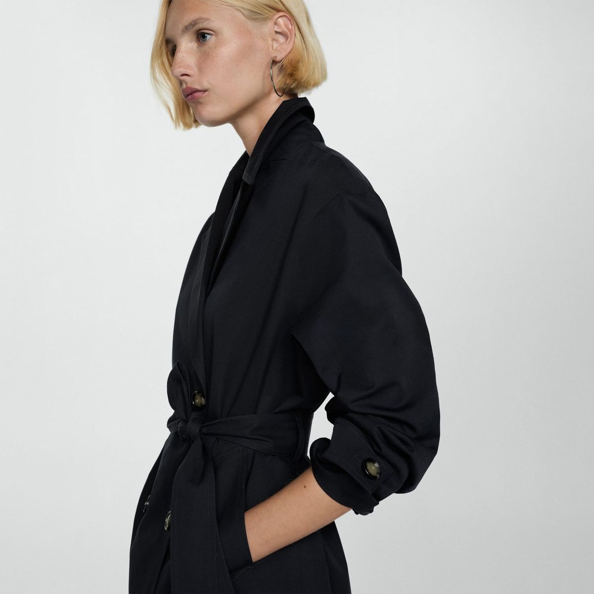 MANGO - Abrigo Algodón Mujer Mango