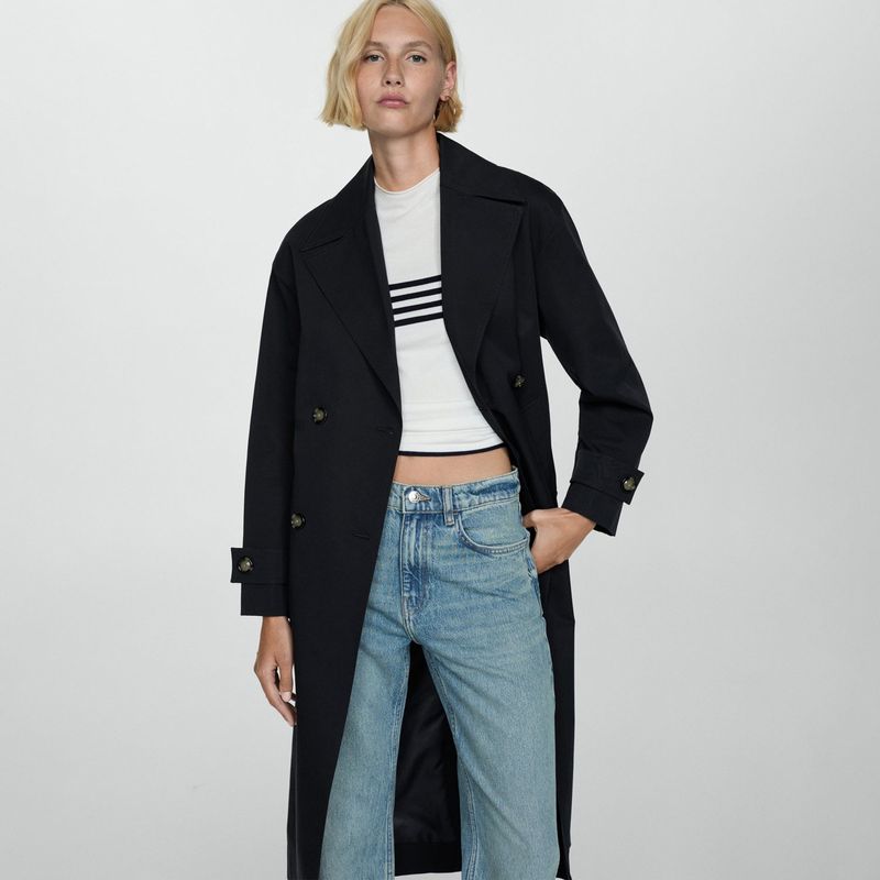 MANGO - Abrigo Algodón Mujer Mango