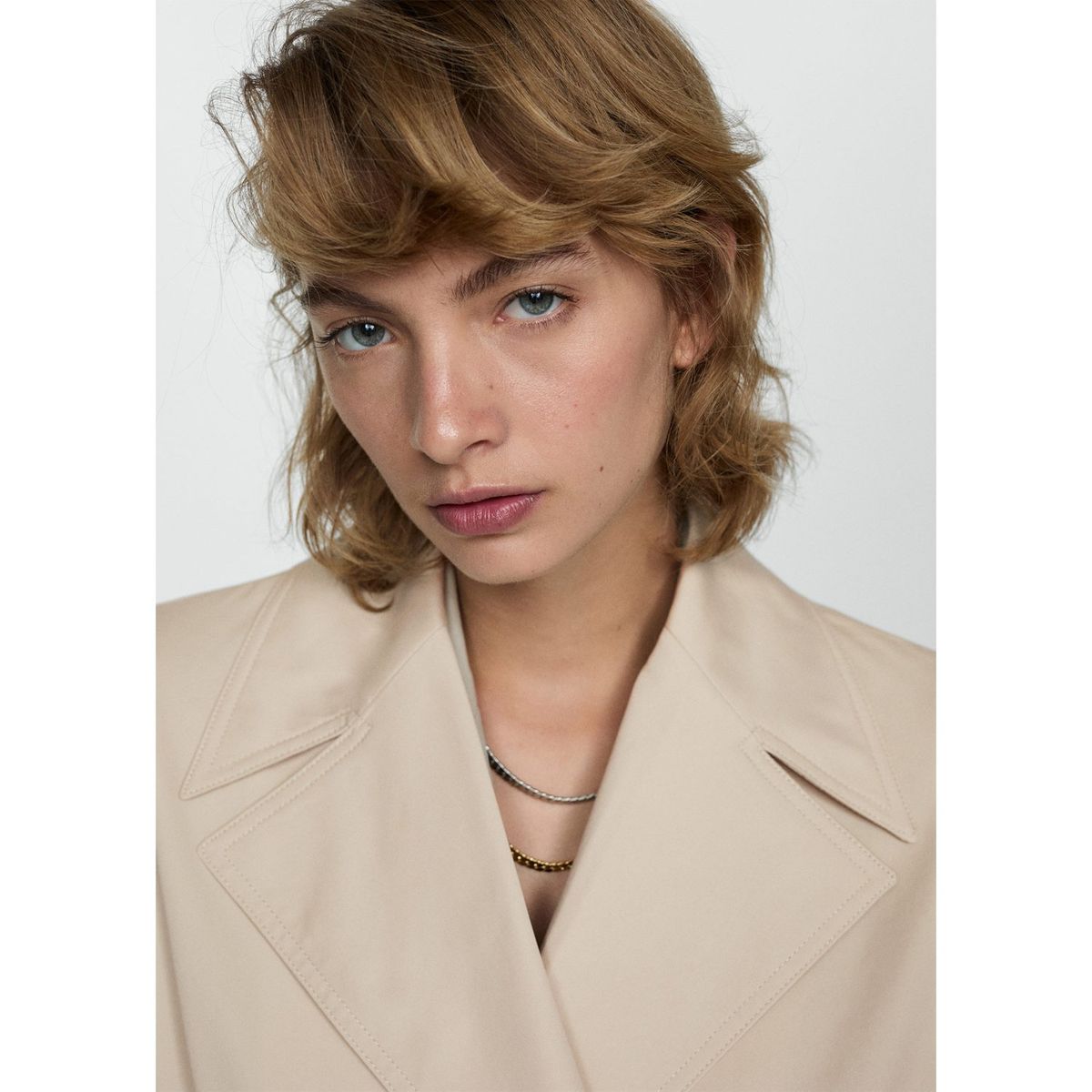 MANGO - Abrigo Algodón Mujer Mango