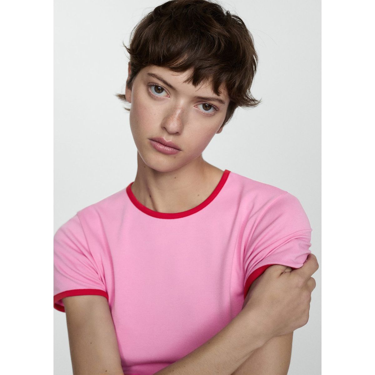 MANGO - Polo Manga Corta Algodón Mujer Mango