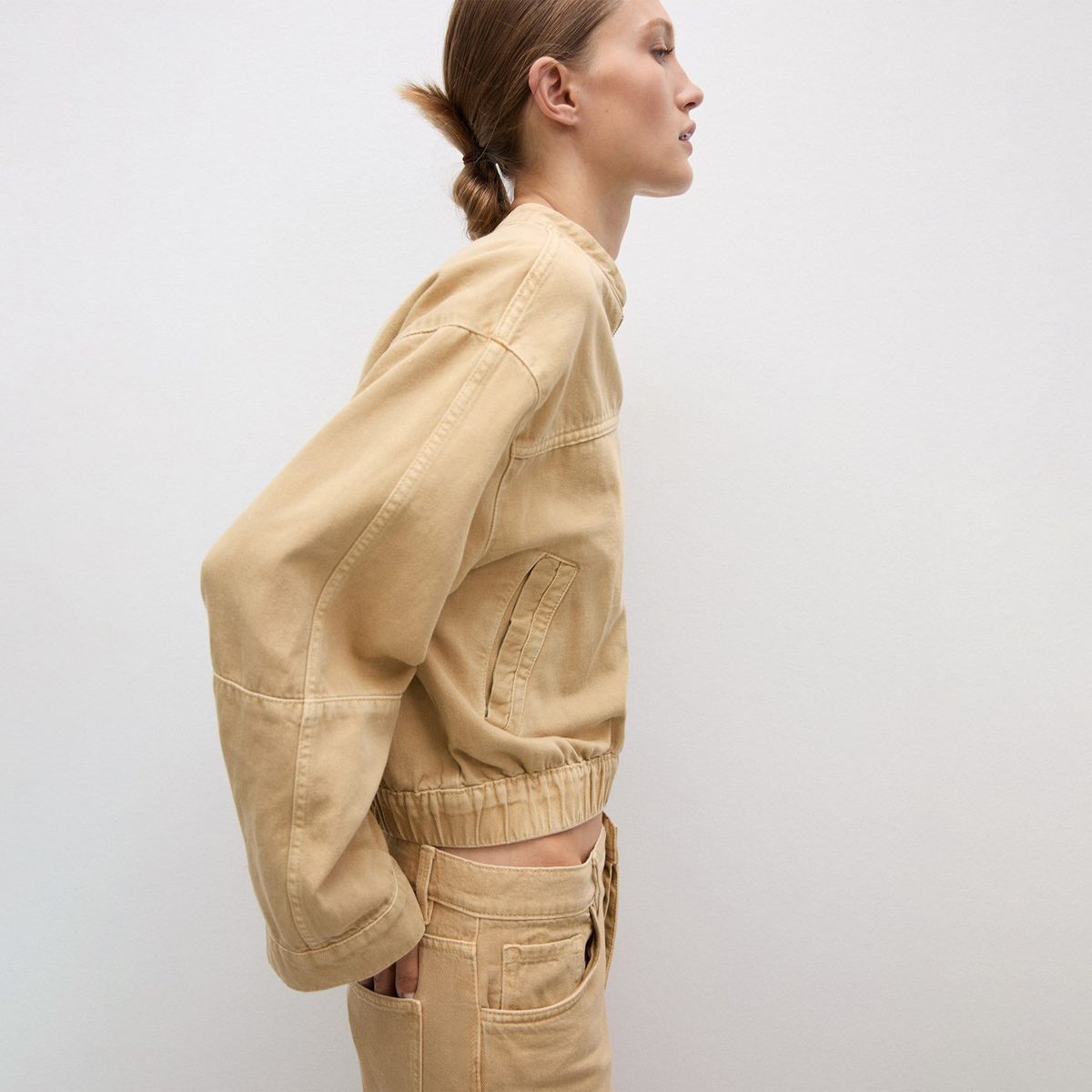 MANGO - Casaca 100% Algodón Mujer Mango