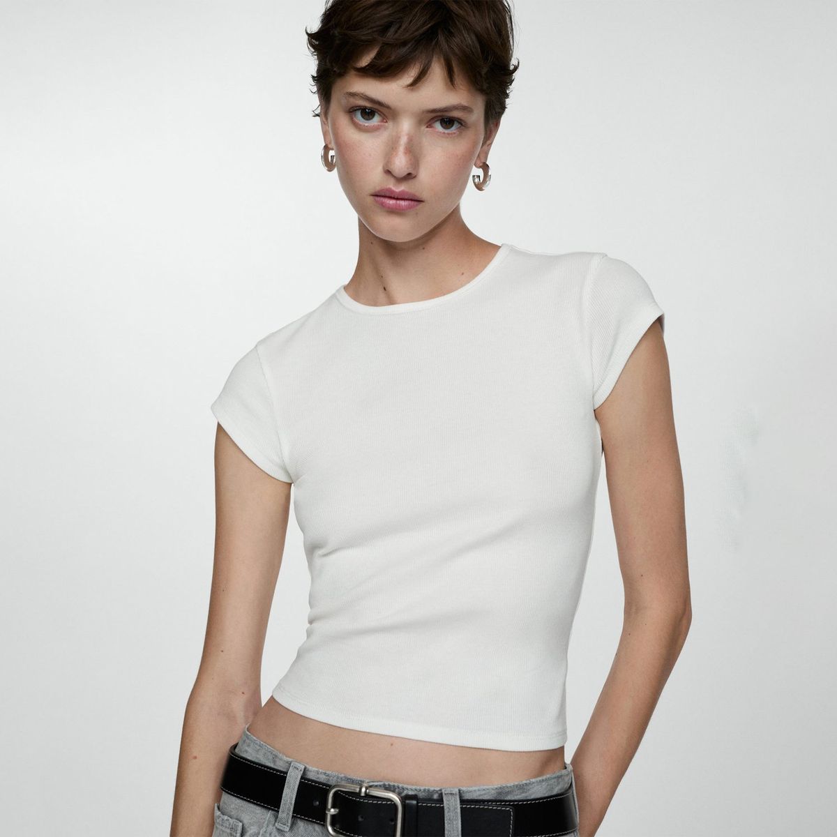 MANGO - Polo Manga Corta Algodón Mujer Mango