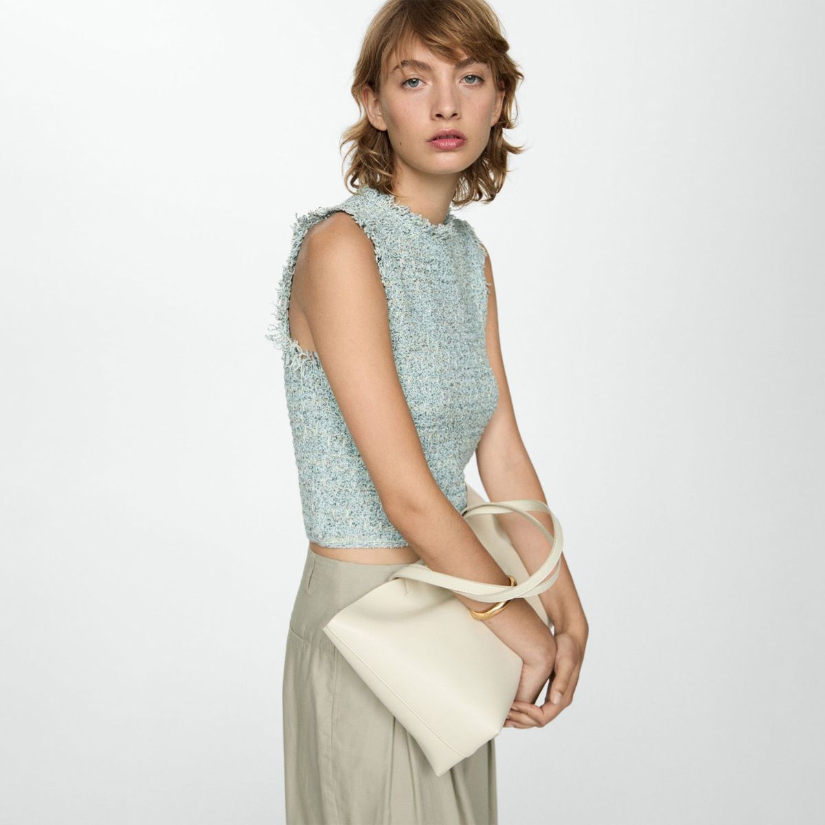 MANGO - Top Sin Mangas Mujer Mango