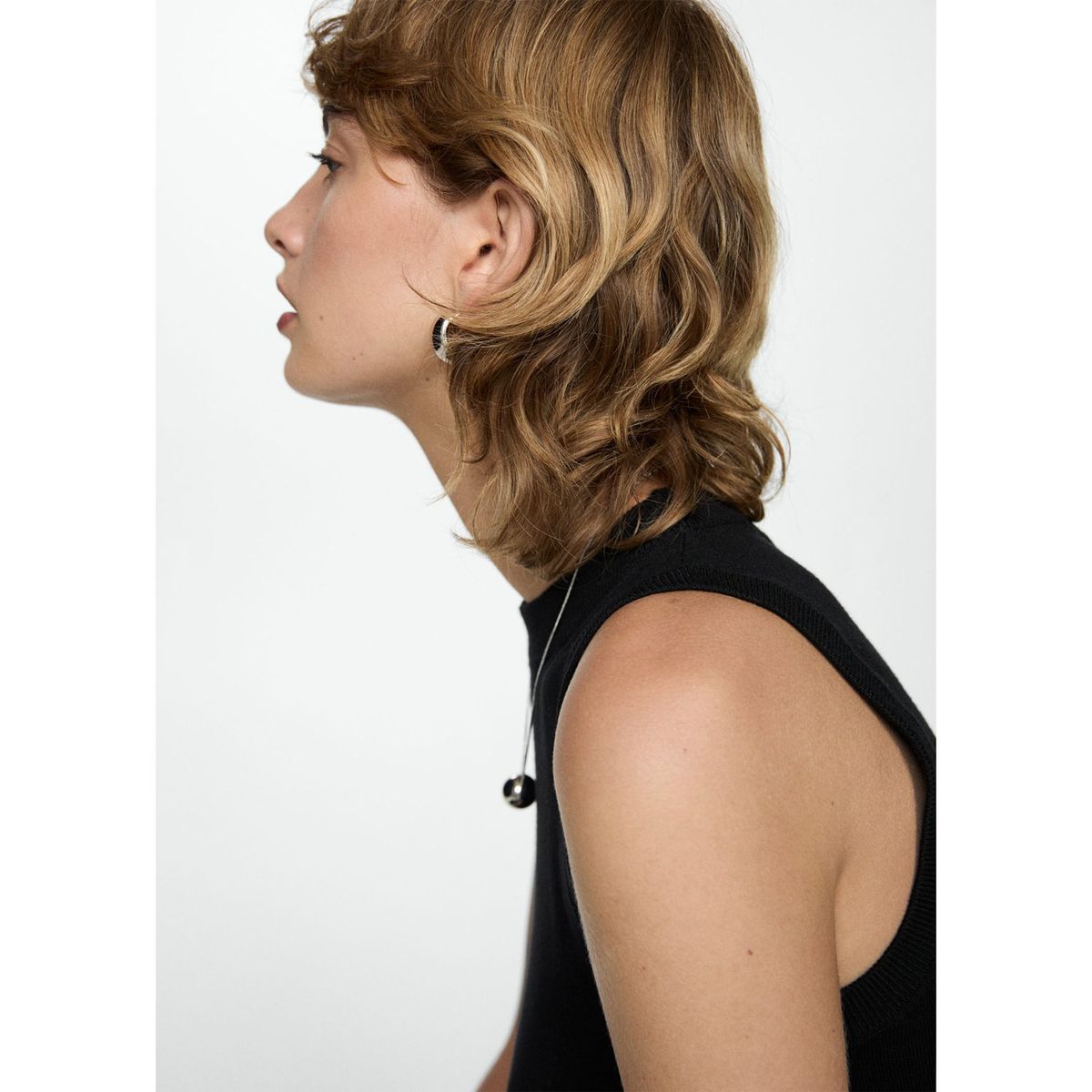 MANGO - Top Sin Mangas Mujer Mango