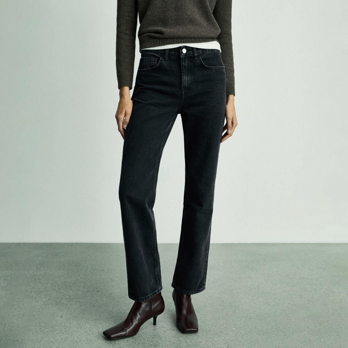 MANGO - Jean 100% Algodón Mujer Mango