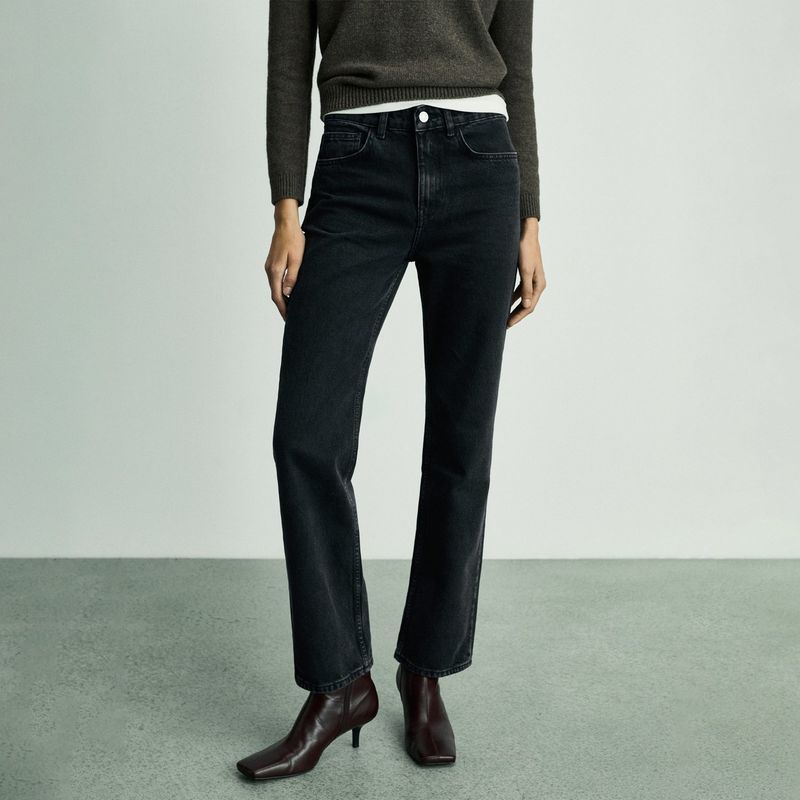 MANGO - Jean 100% Algodón Mujer Mango