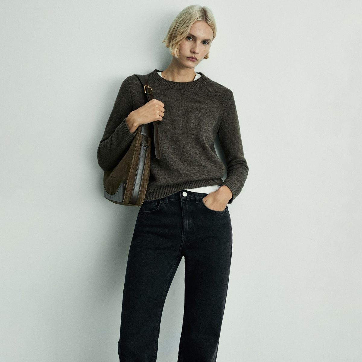 MANGO - Jean 100% Algodón Mujer Mango