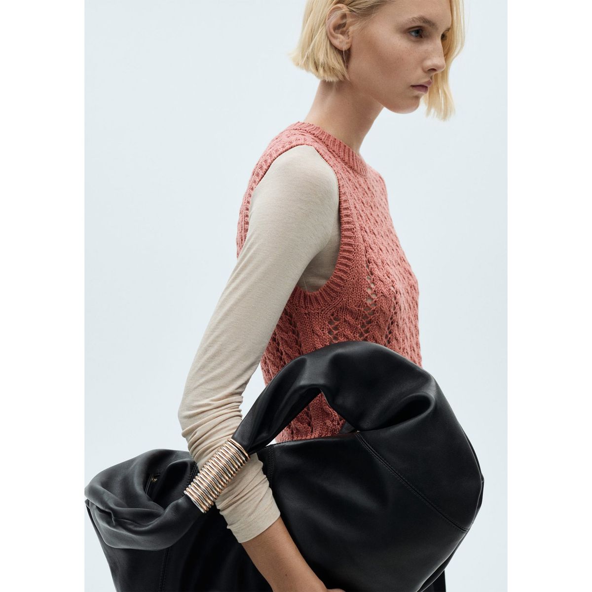 MANGO - Chaleco Algodón Mujer Mango