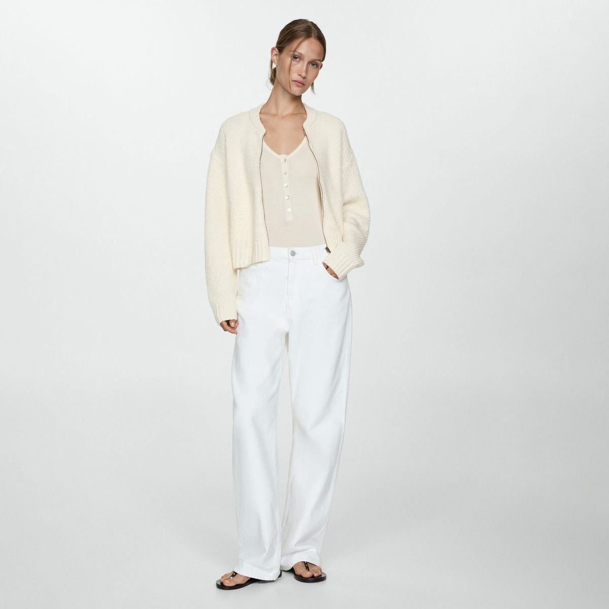 MANGO - Casaca Algodón Mujer Mango