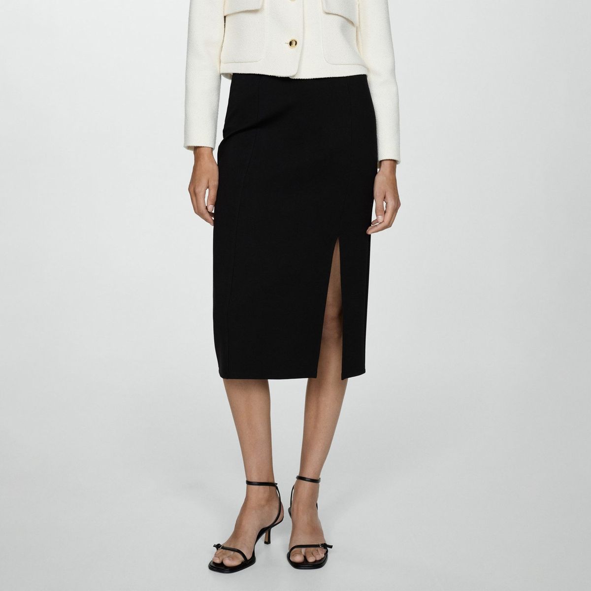 MANGO - Falda Larga Mujer Mango