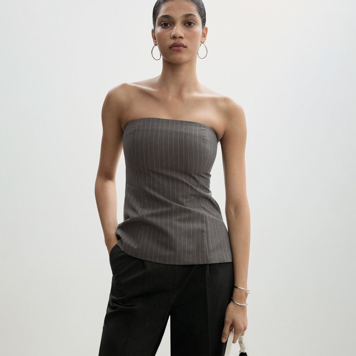 MANGO - Top Sin Mangas Mujer Mango