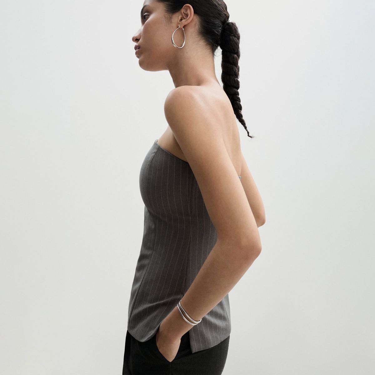 MANGO - Top Sin Mangas Mujer Mango