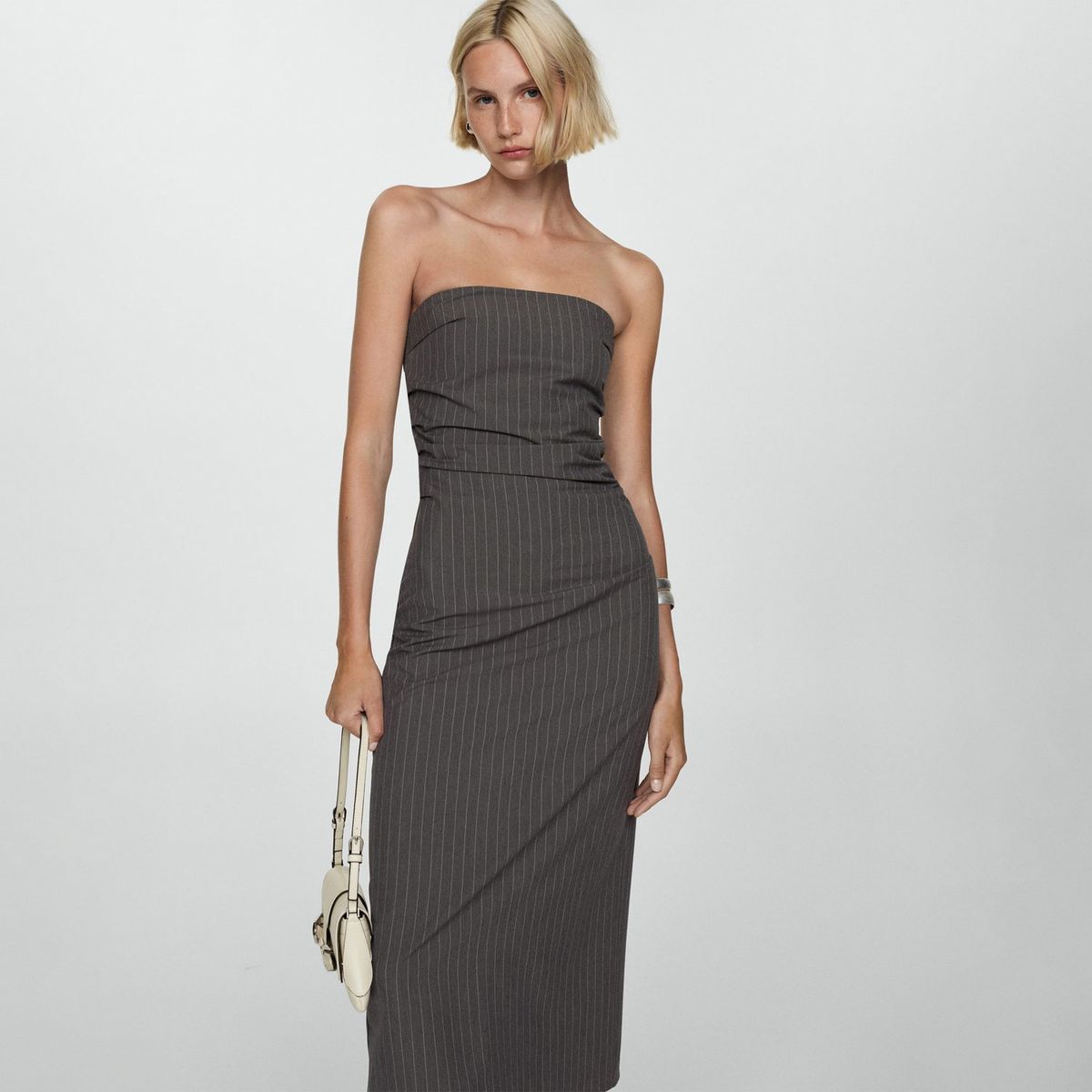 MANGO - Vestido Largo Casual Mujer Mango