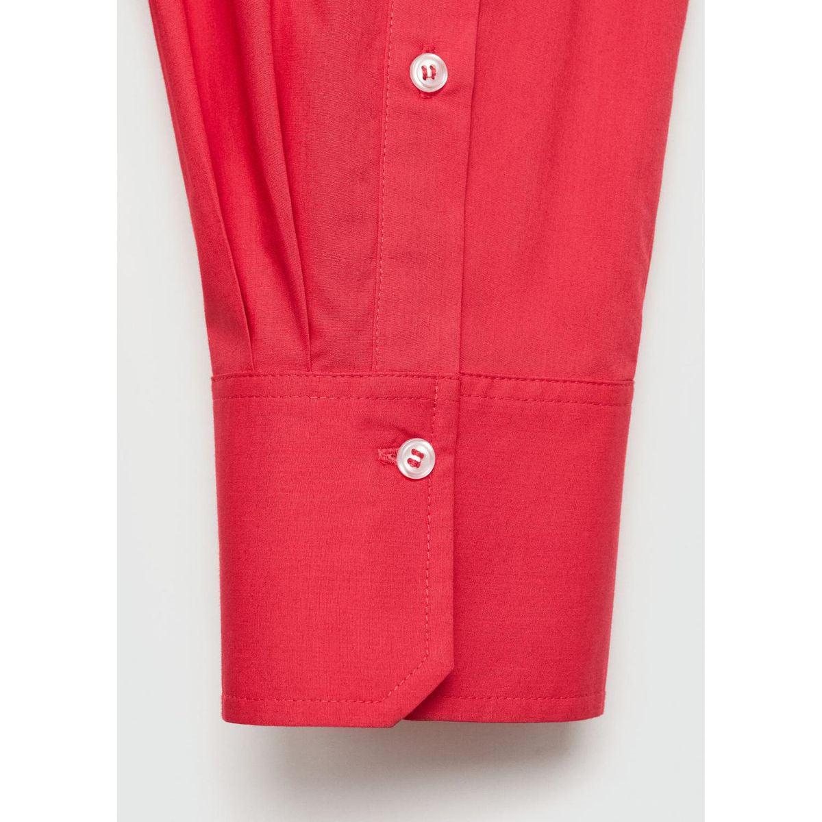 MANGO - Blusa Manga Larga 100% Algodón Mujer Mango