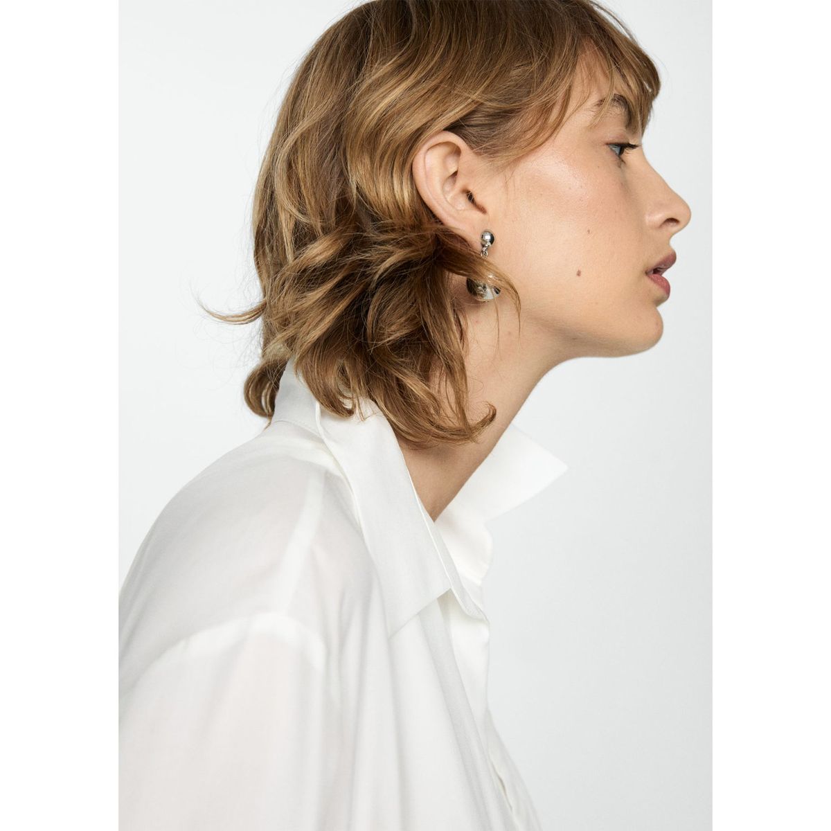 MANGO - Blusa Manga Larga Mujer Mango