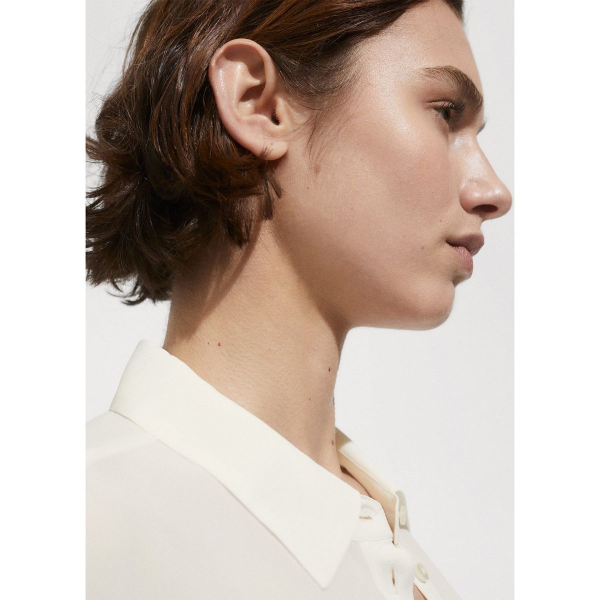 MANGO - Blusa Manga Corta Mujer Mango