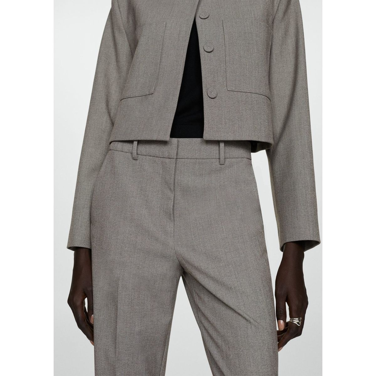 MANGO - Pantalón Flare Mujer Mango