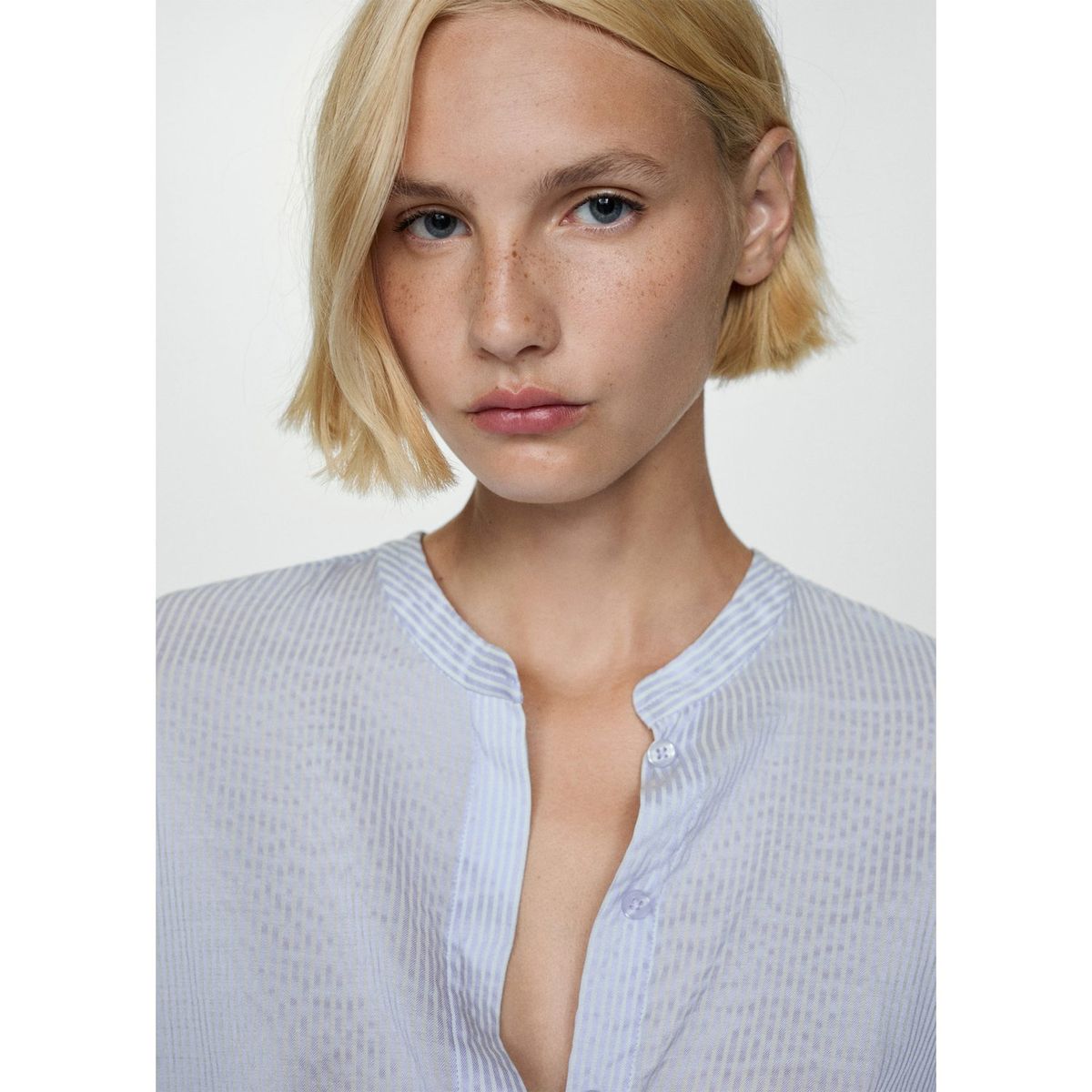 MANGO - Blusa Manga Larga Mujer Mango