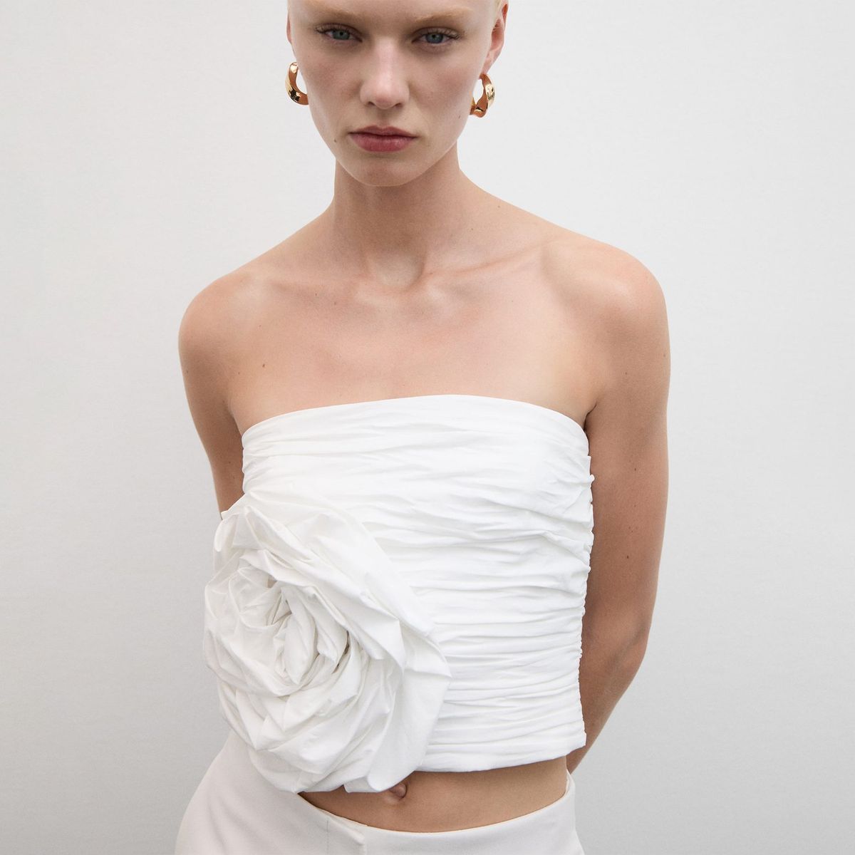 MANGO - Top Sin Mangas Algodón Mujer Mango