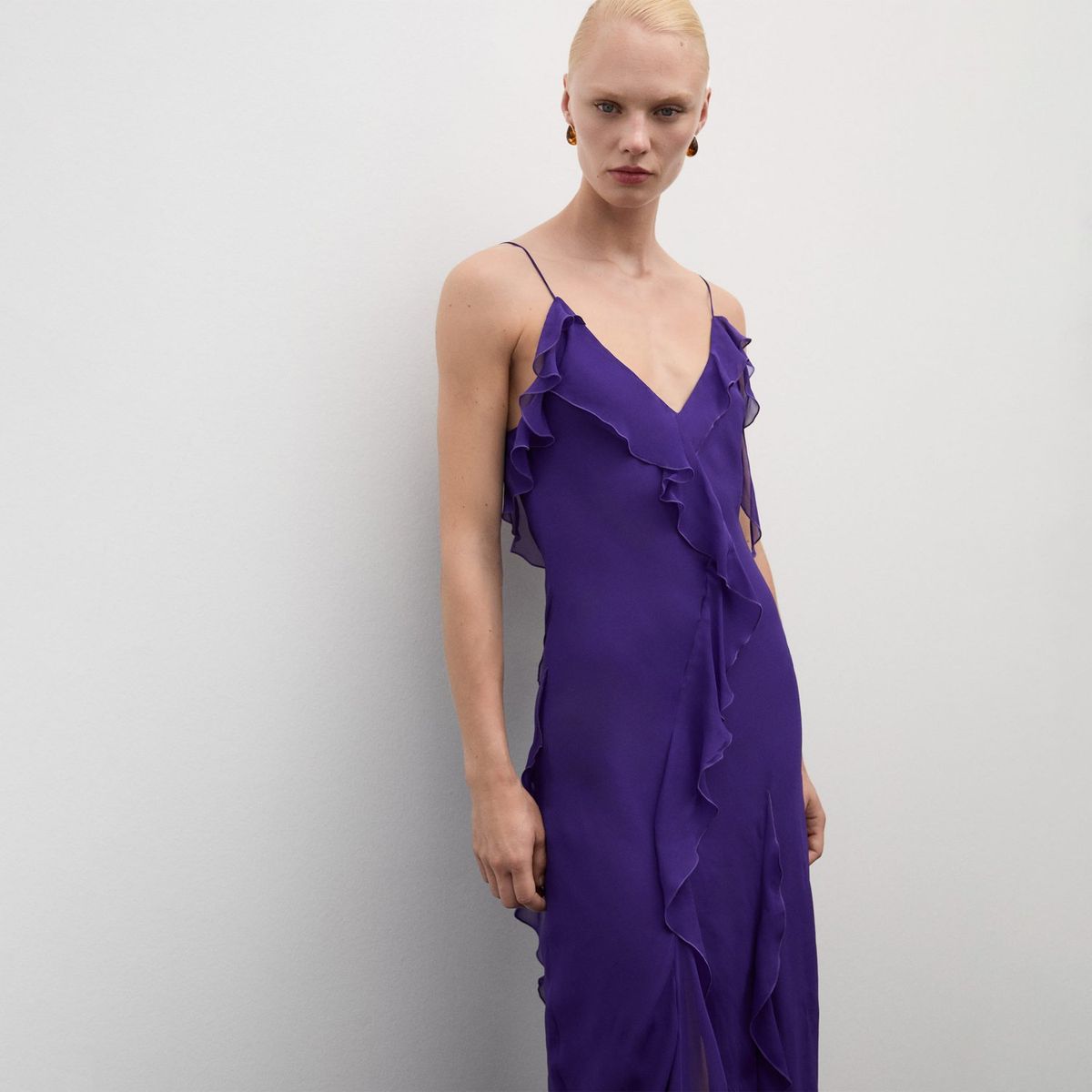 MANGO - Vestido Largo Casual Mujer Mango