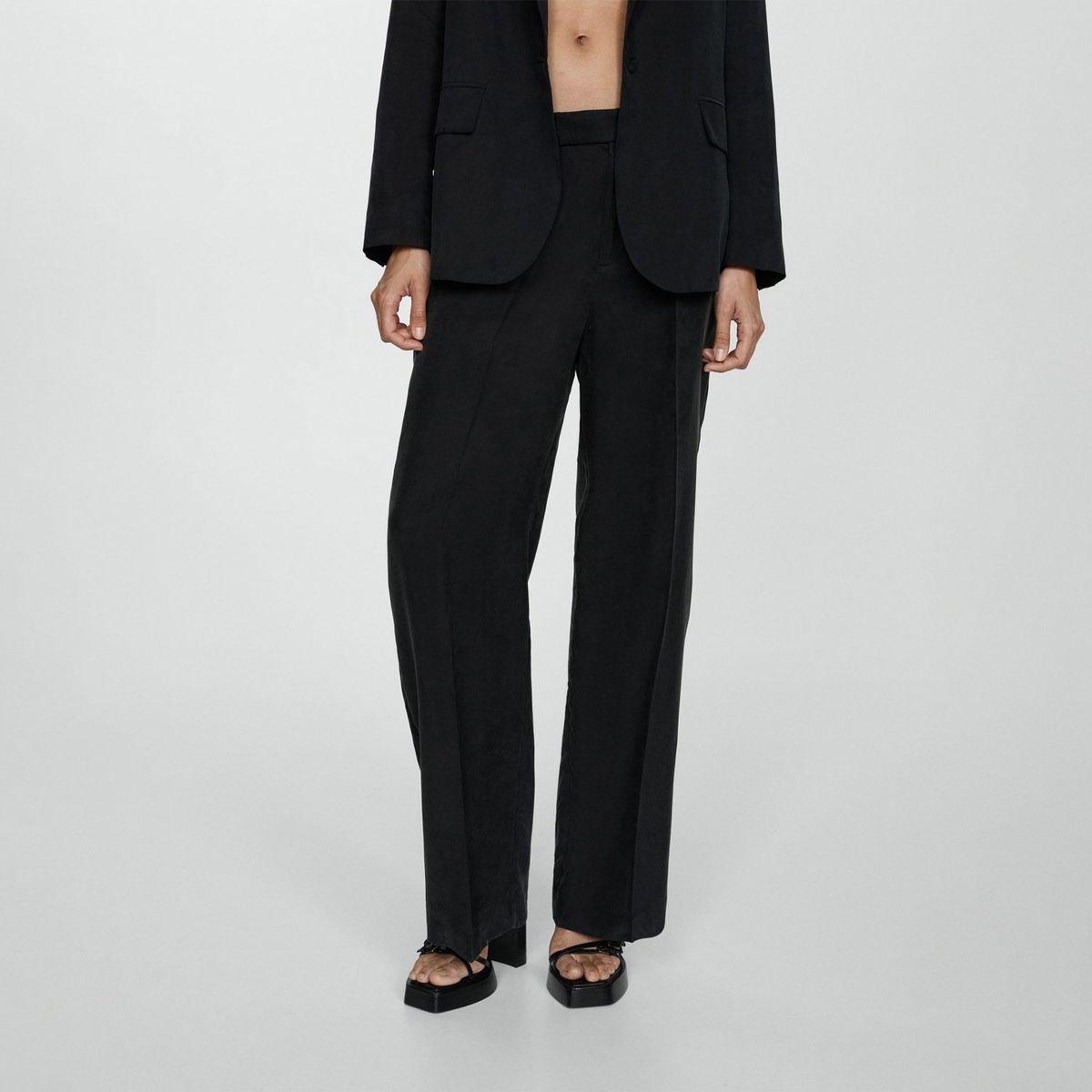 MANGO - Pantalón Straight Mujer Mango