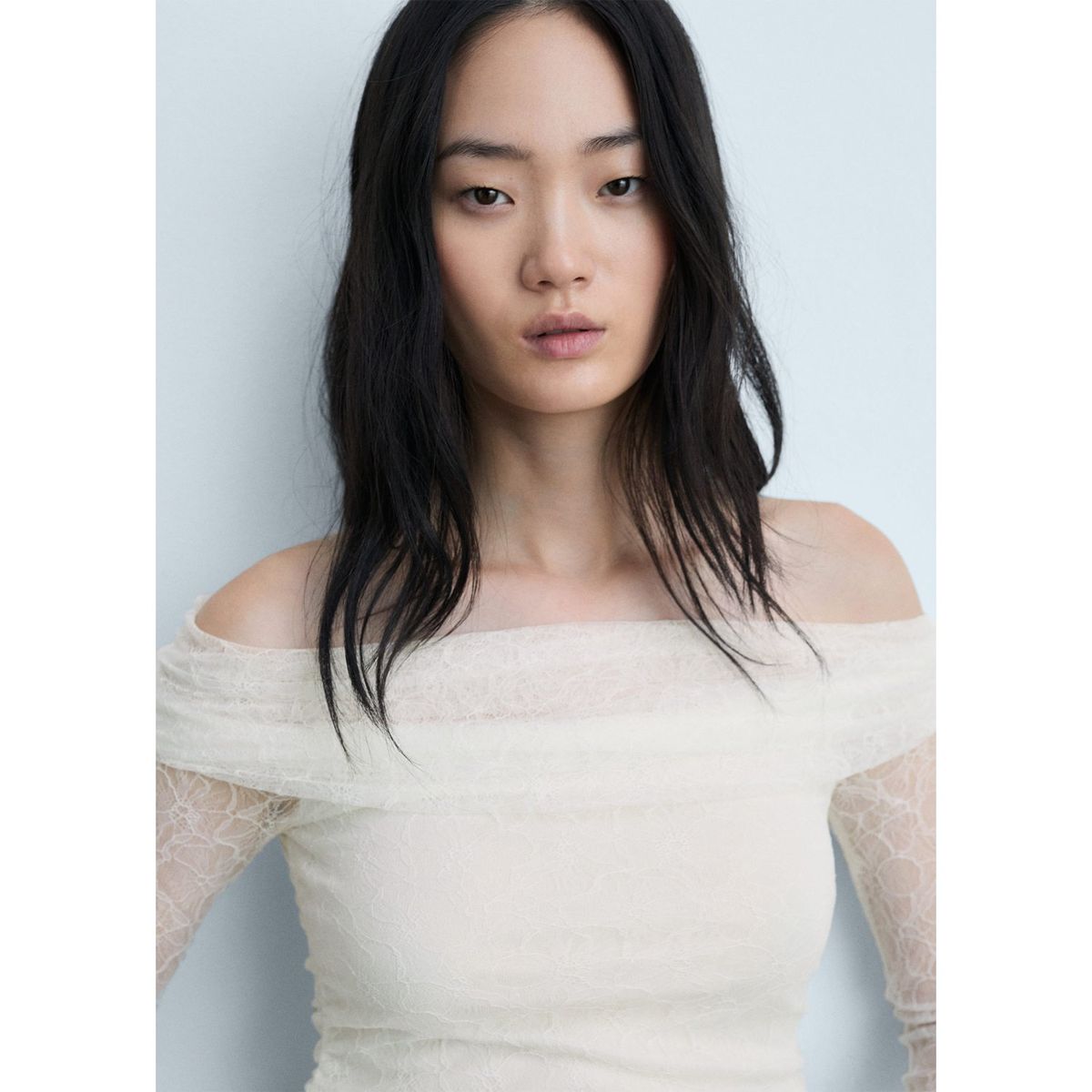 MANGO - Polo Manga Larga Mujer Mango