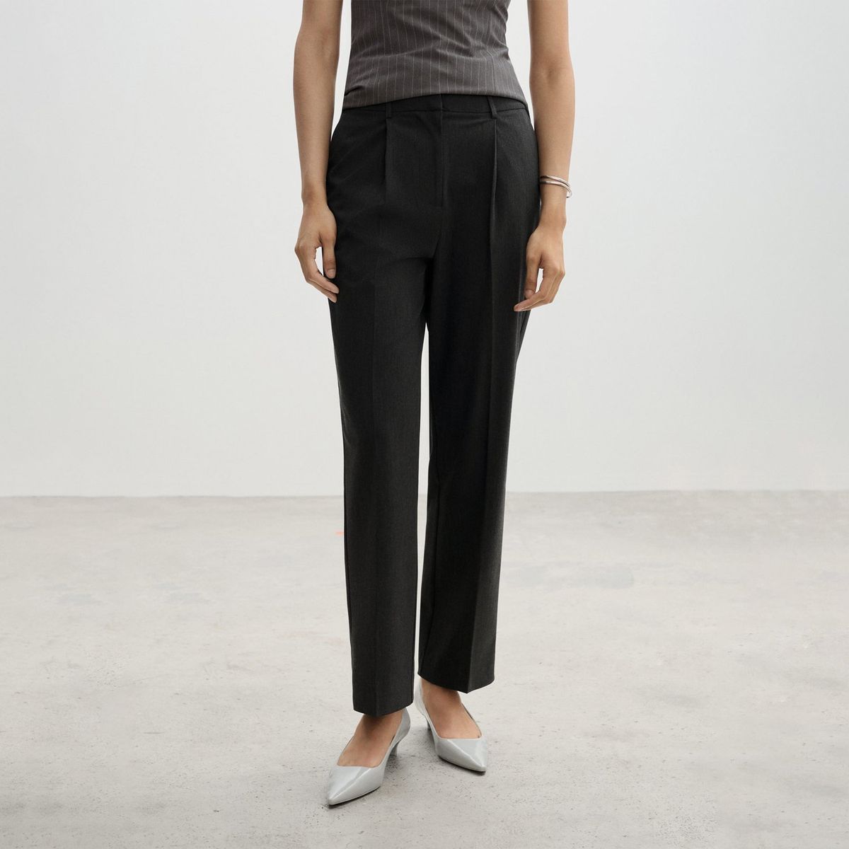 MANGO - Pantalón Straight Mujer Mango