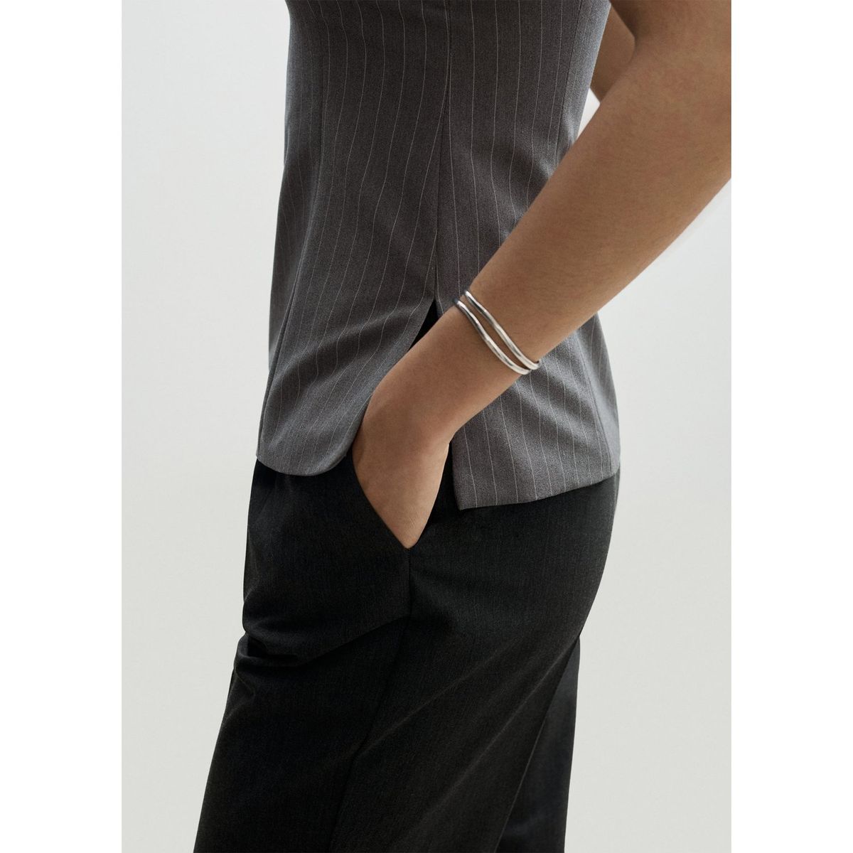 MANGO - Pantalón Straight Mujer Mango