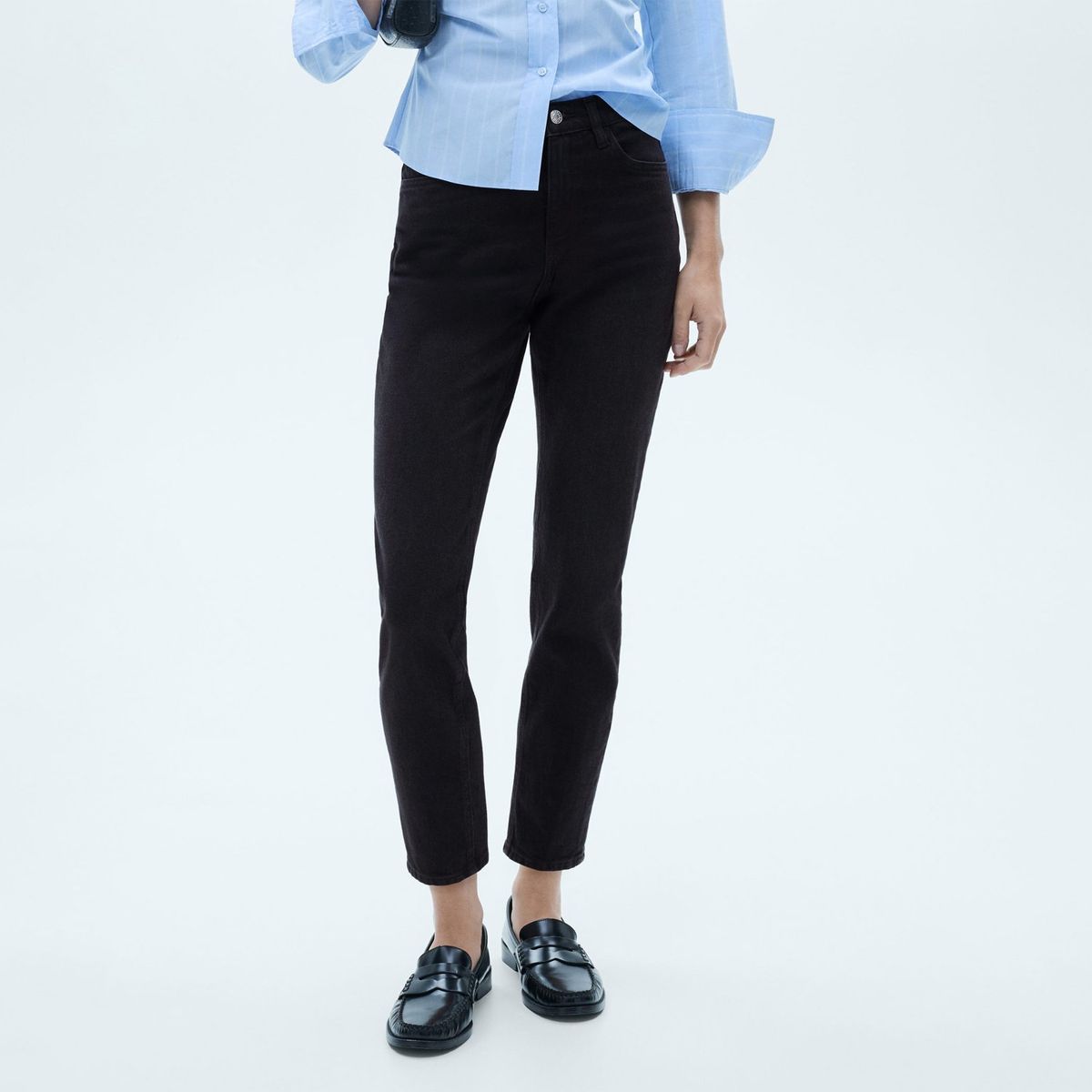 MANGO - Jean Mom Algodón Mujer Mango