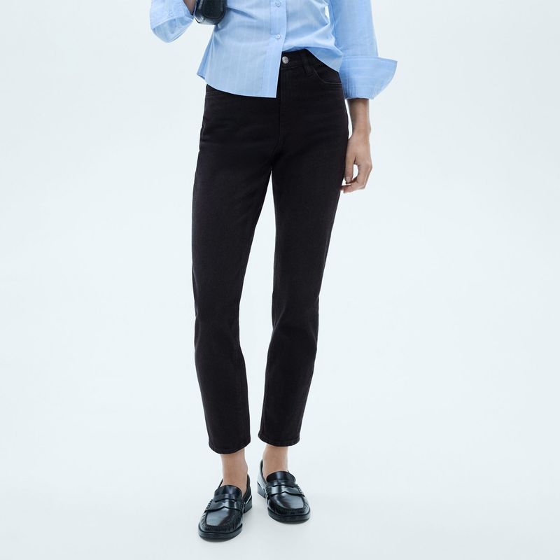 MANGO - Jean Mom Algodón Mujer Mango