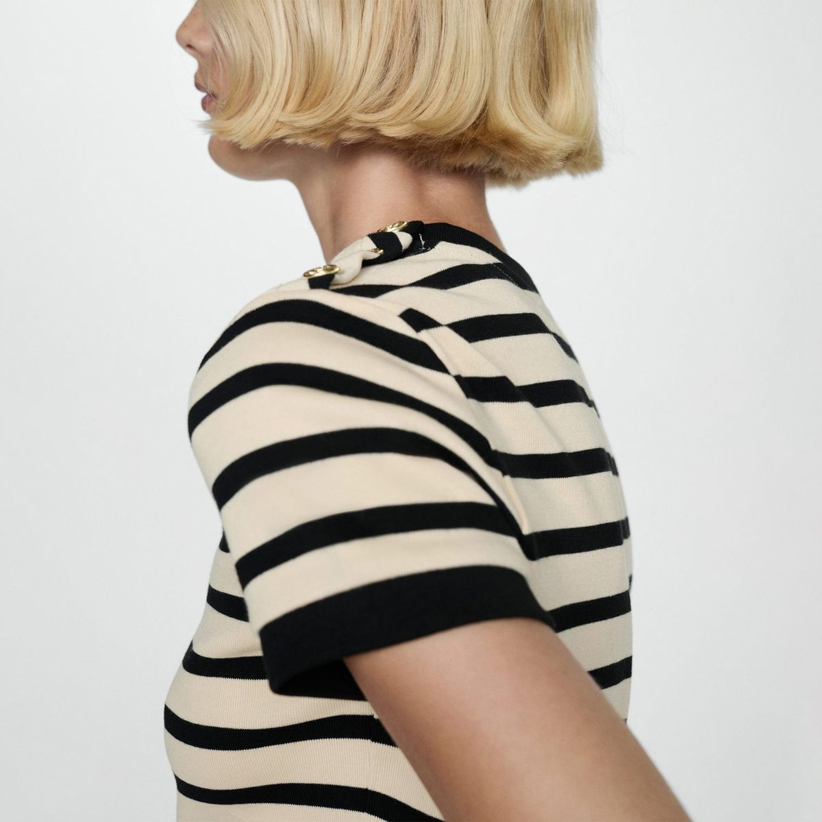 MANGO - Polo Manga Corta 100% Algodón Mujer Mango