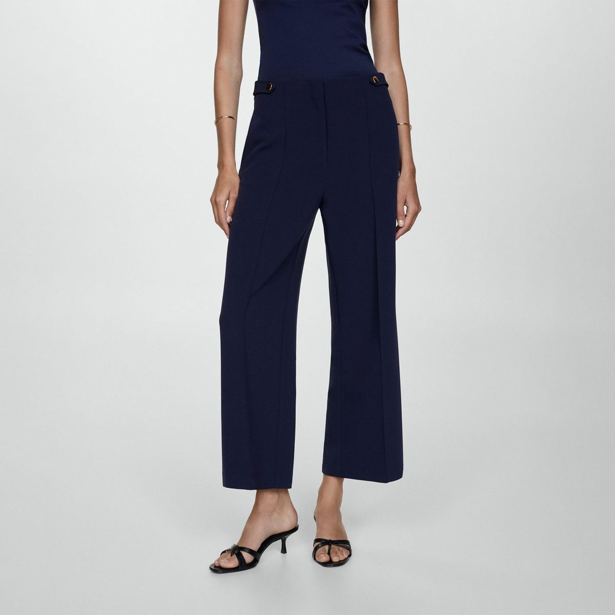 MANGO - Pantalón Straight Mujer Mango