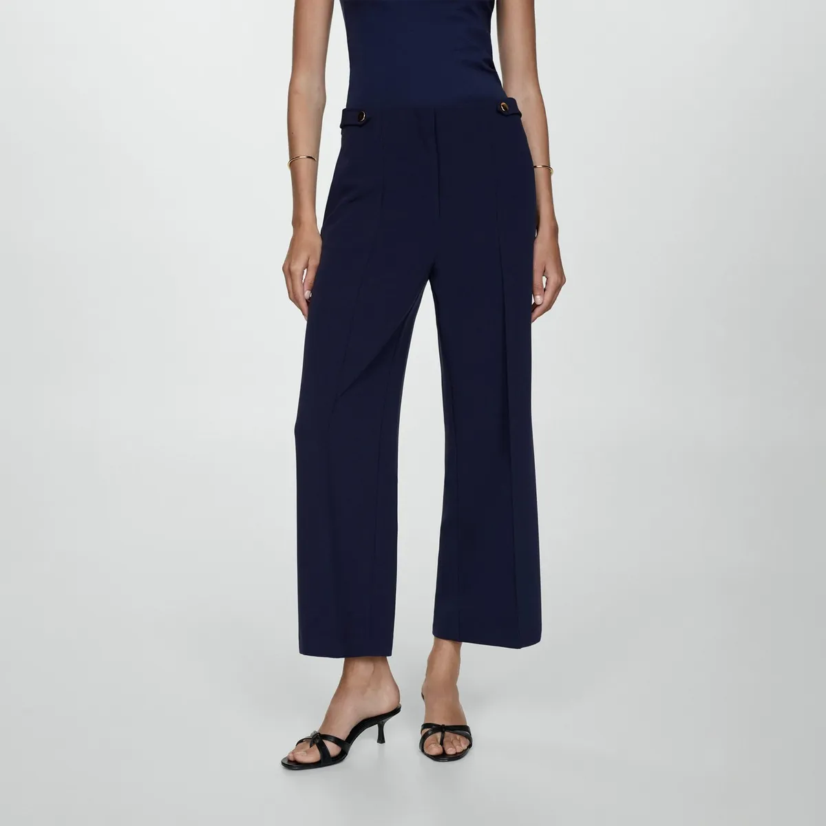 MANGO - Pantalón Straight Mujer Mango