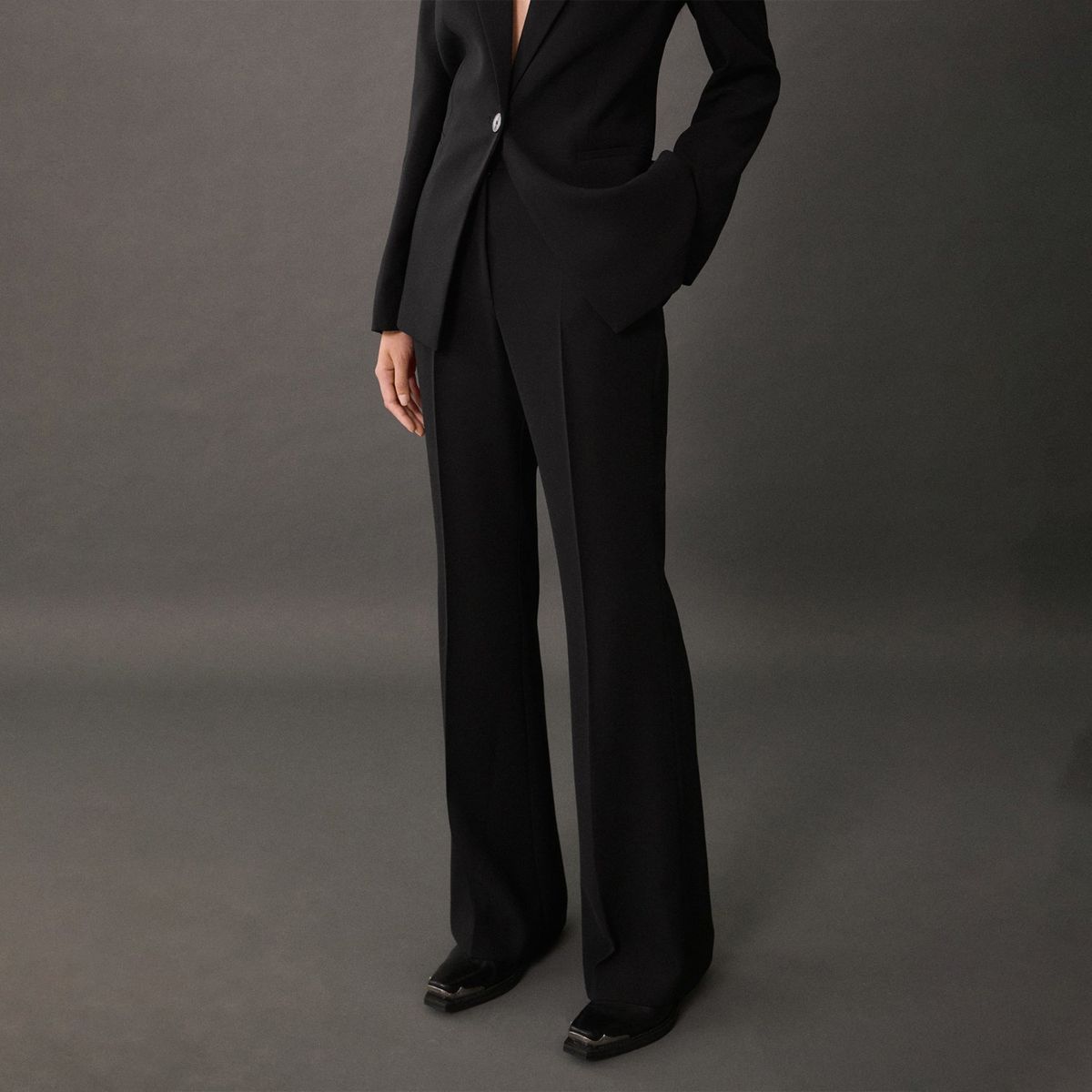 MANGO - Pantalón Wide Mujer Mango