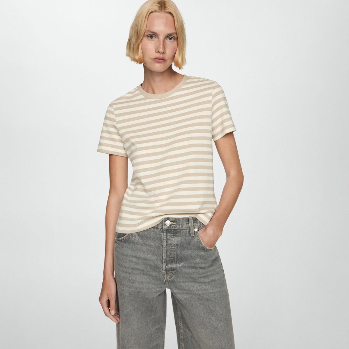 MANGO - Polo Manga Corta 100% Algodón Mujer Mango