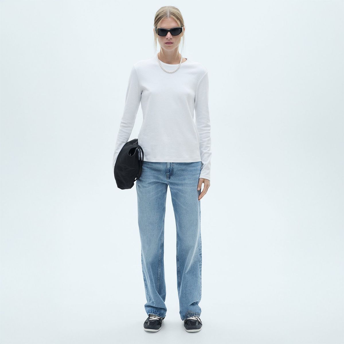 MANGO - Jean Straight Tiro Alto Mujer Mango