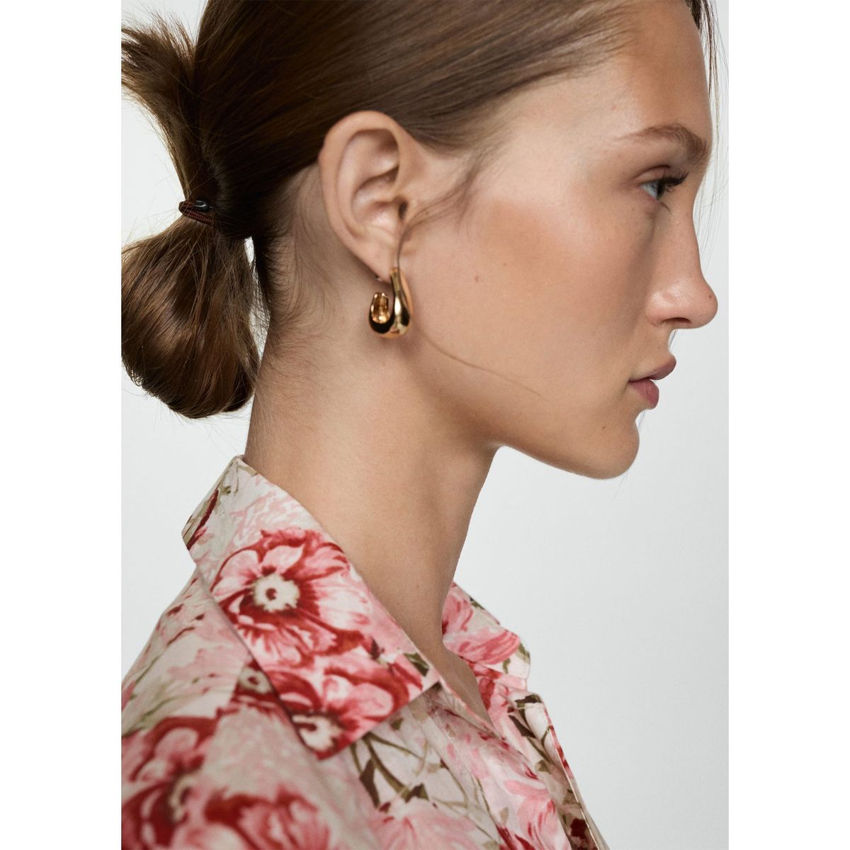 MANGO - Blusa Manga Larga 100% Algodón Mujer Mango