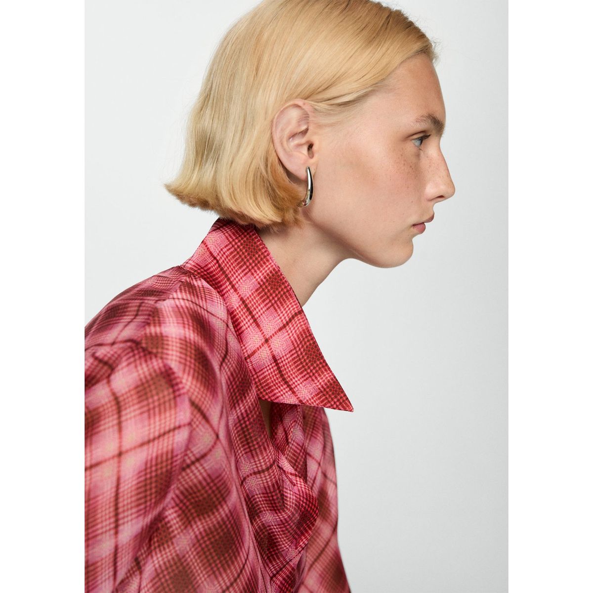 MANGO - Blusa Manga Larga Mujer Mango