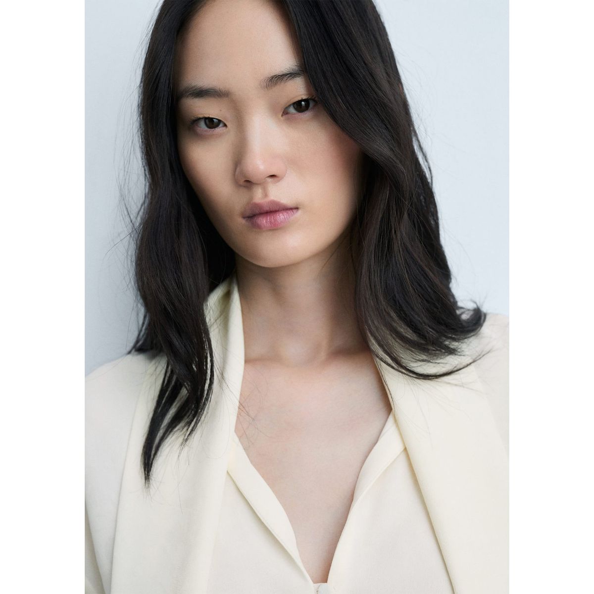 MANGO - Blusa Manga Larga Mujer Mango