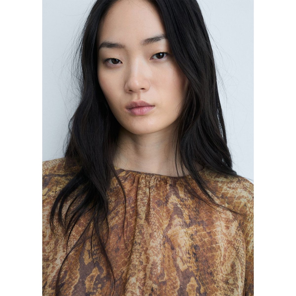 MANGO - Blusa Manga Larga Mujer Mango