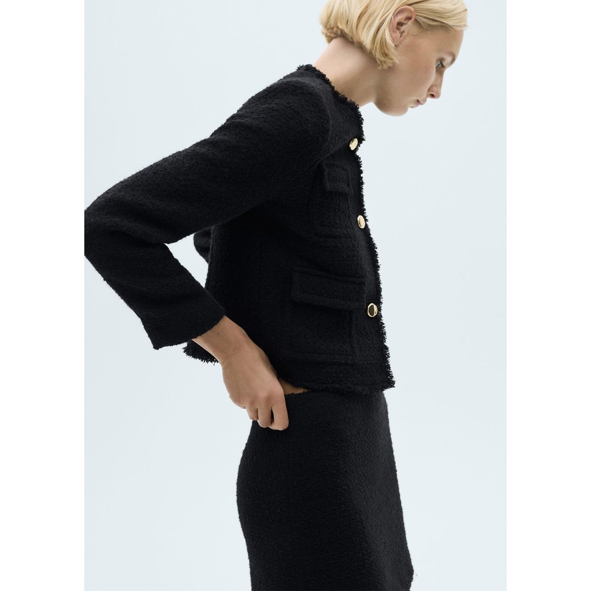 MANGO - Falda Corta Algodón Mujer Mango