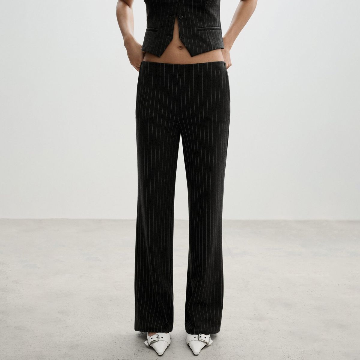 MANGO - Pantalón Straight Mujer Mango