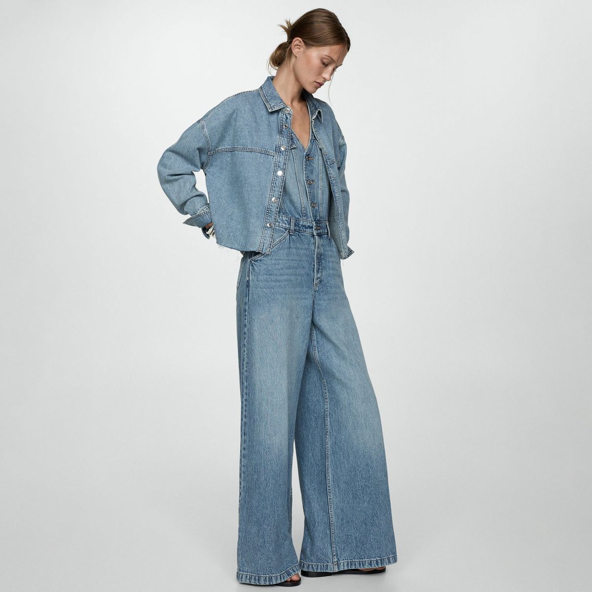 MANGO - Enterizo 100% Algodón Mujer Mango